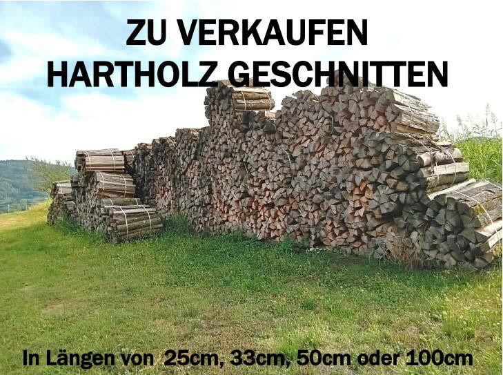 Hartholz geschnitten zu verkaufen!